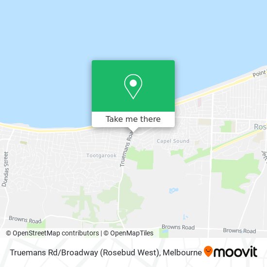 Truemans Rd / Broadway (Rosebud West) map
