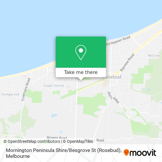 Mornington Peninsula Shire / Besgrove St (Rosebud) map