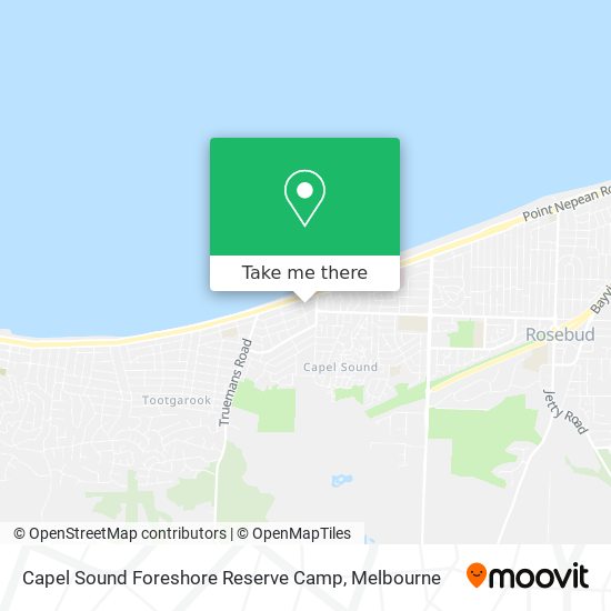 Capel Sound Foreshore Reserve Camp map