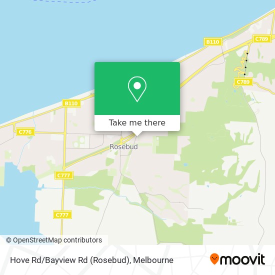 Hove Rd/Bayview Rd (Rosebud) map