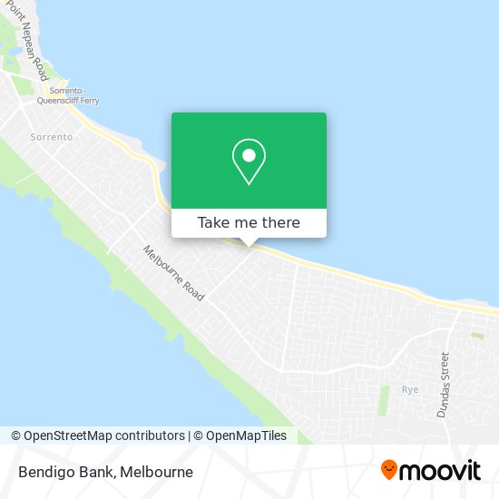 Bendigo Bank map