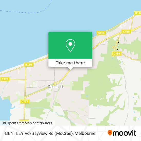 BENTLEY Rd/Bayview Rd (McCrae) map