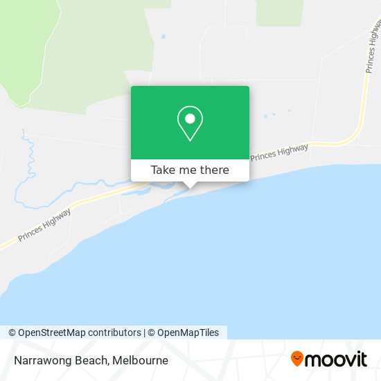 Narrawong Beach map