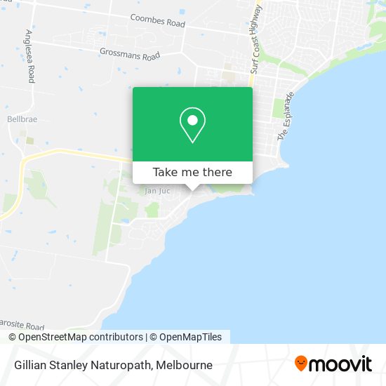 Gillian Stanley Naturopath map