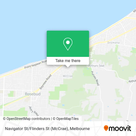 Navigator St / Flinders St (McCrae) map