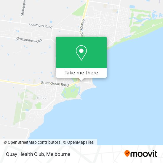 Quay Health Club map