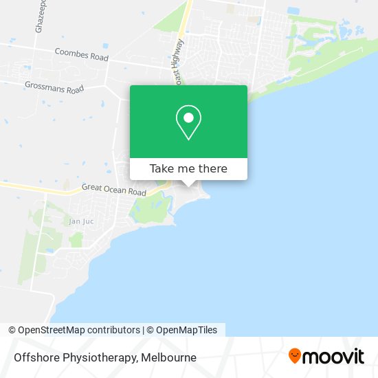 Offshore Physiotherapy map