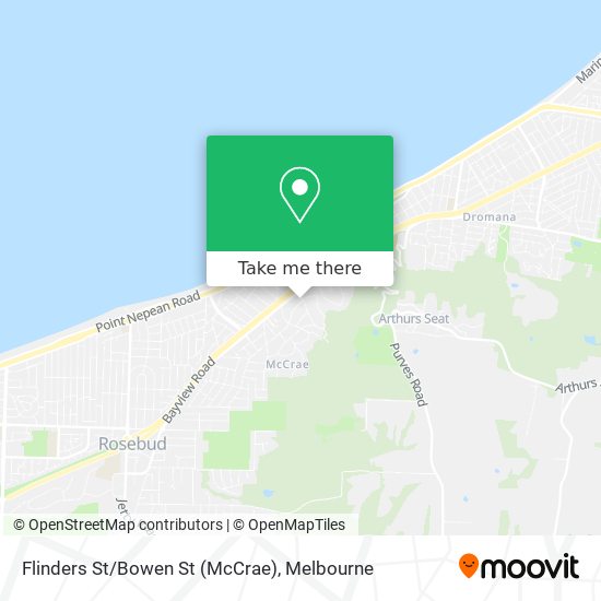 Flinders St/Bowen St (McCrae) map