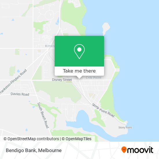 Bendigo Bank map