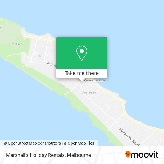 Marshall's Holiday Rentals map