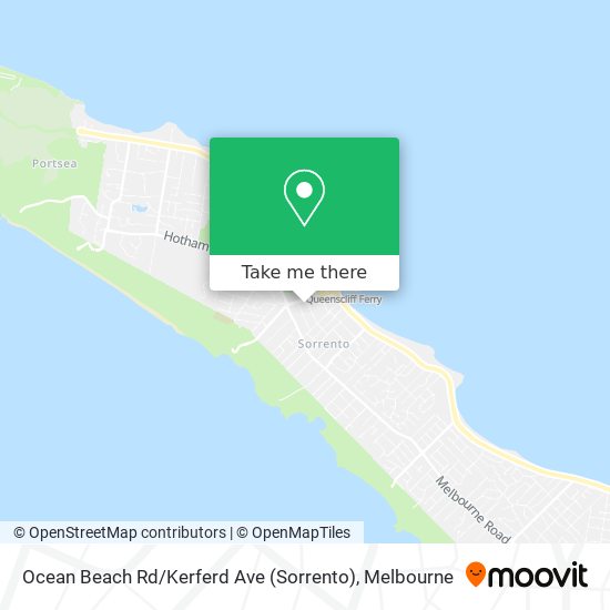 Mapa Ocean Beach Rd / Kerferd Ave (Sorrento)