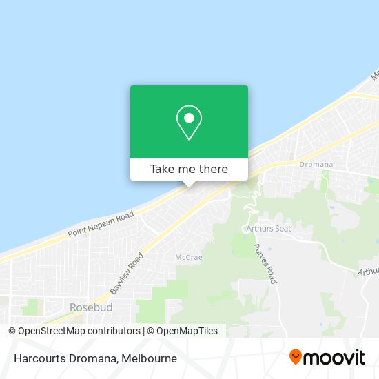 Harcourts Dromana map