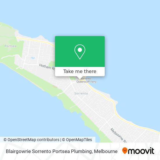 Blairgowrie Sorrento Portsea Plumbing map