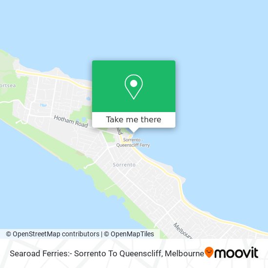 Searoad Ferries:- Sorrento To Queenscliff map