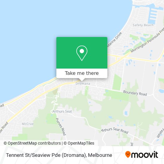 Tennent St / Seaview Pde (Dromana) map