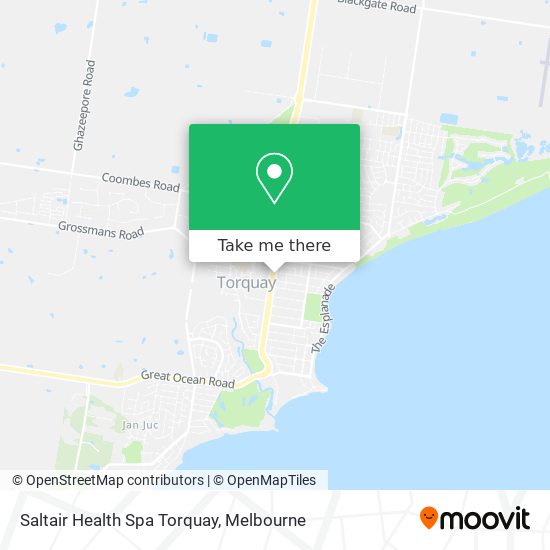 Saltair Health Spa Torquay map