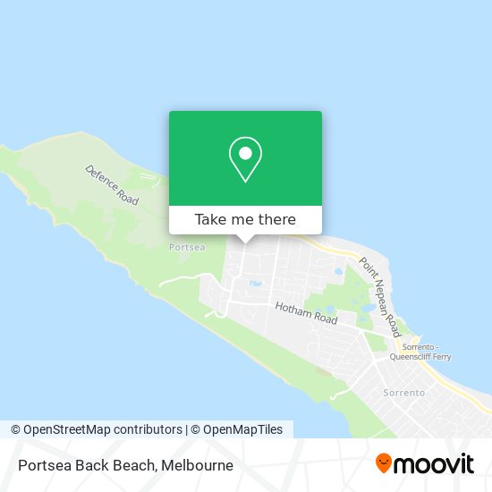 Portsea Back Beach map