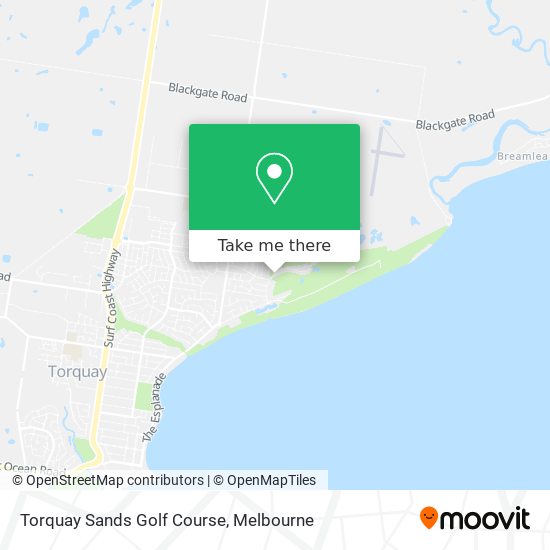 Torquay Sands Golf Course map