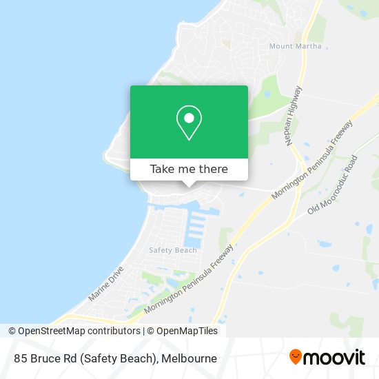 85 Bruce Rd (Safety Beach) map