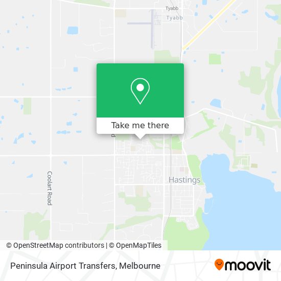 Peninsula Airport Transfers map