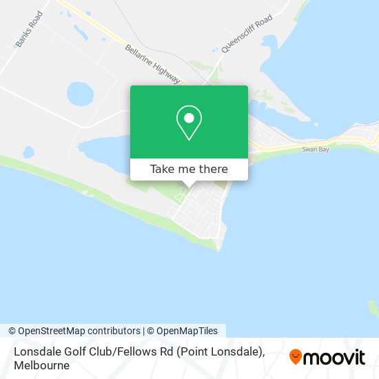 Mapa Lonsdale Golf Club / Fellows Rd (Point Lonsdale)