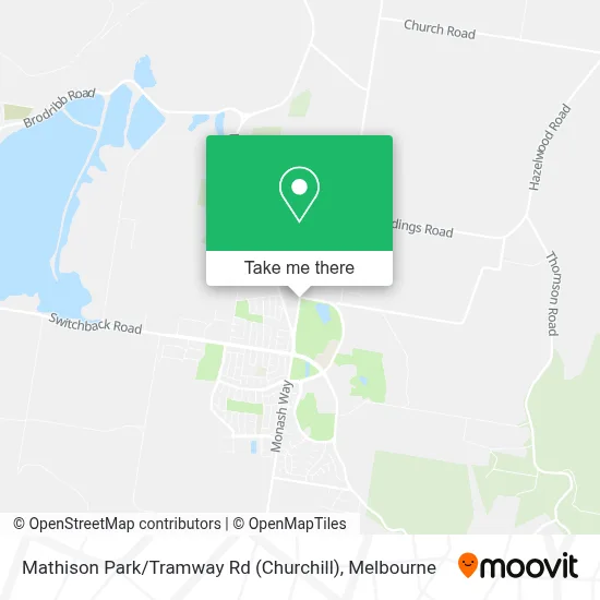 Mapa Mathison Park / Tramway Rd (Churchill)