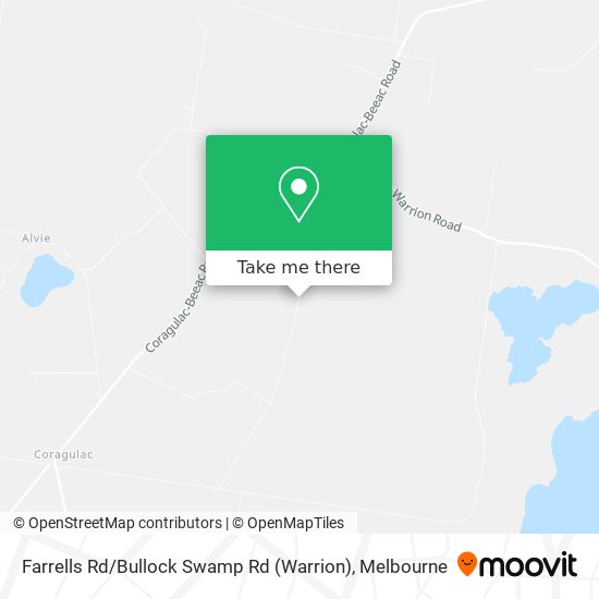 Farrells Rd / Bullock Swamp Rd (Warrion) map