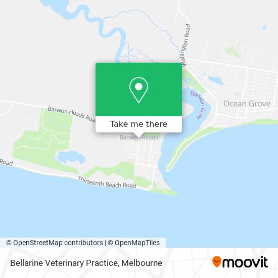 Bellarine Veterinary Practice map