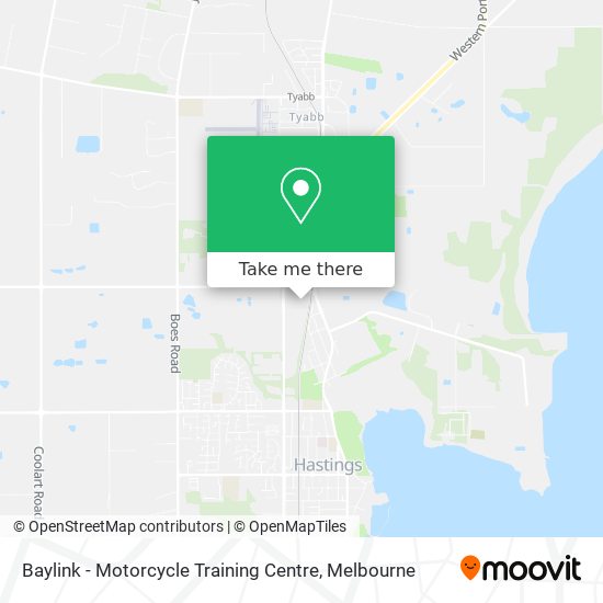 Baylink - Motorcycle Training Centre map
