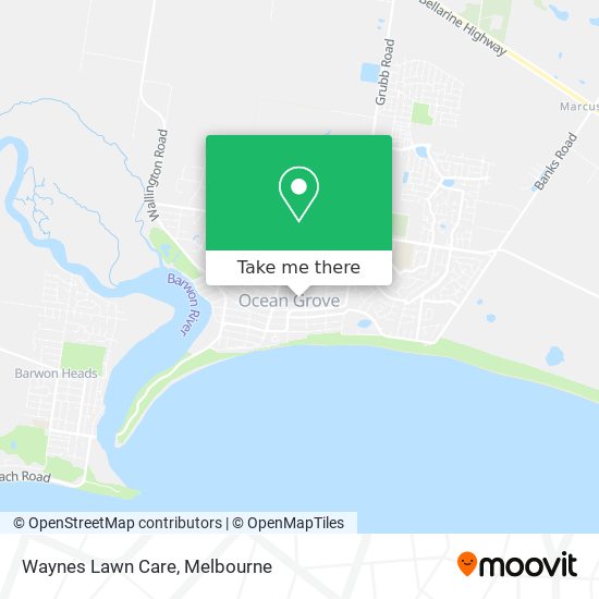 Waynes Lawn Care map