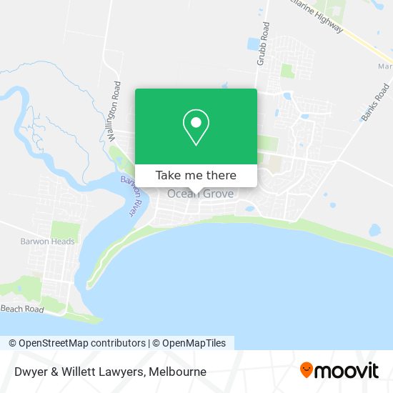 Dwyer & Willett Lawyers map
