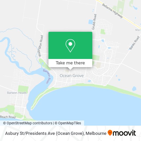 Asbury St / Presidents Ave (Ocean Grove) map