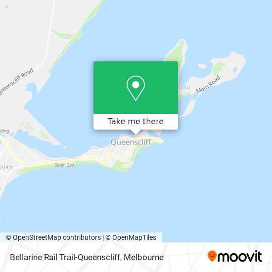 Bellarine Rail Trail-Queenscliff map