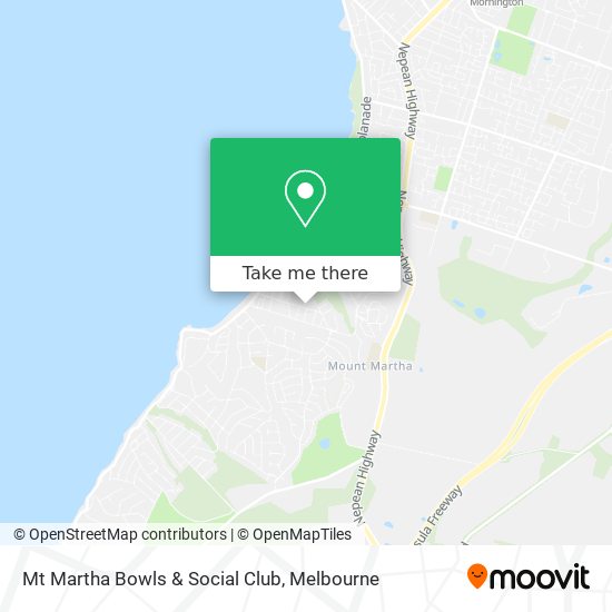 Mt Martha Bowls & Social Club map