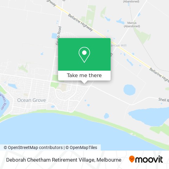 Deborah Cheetham Retirement Village map