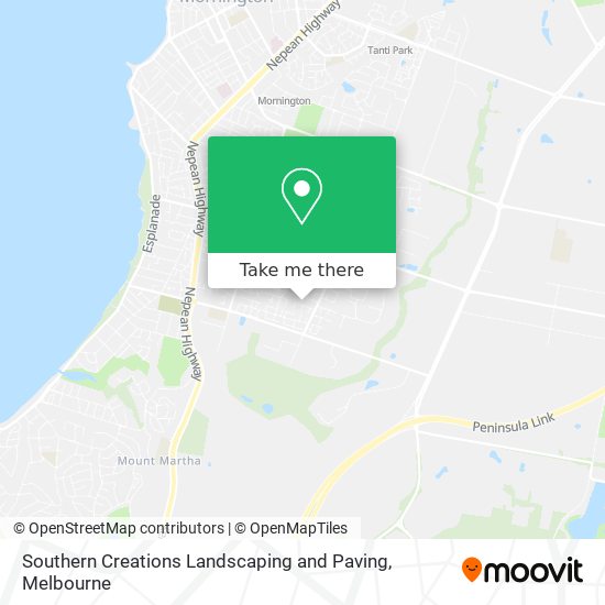 Southern Creations Landscaping and Paving map