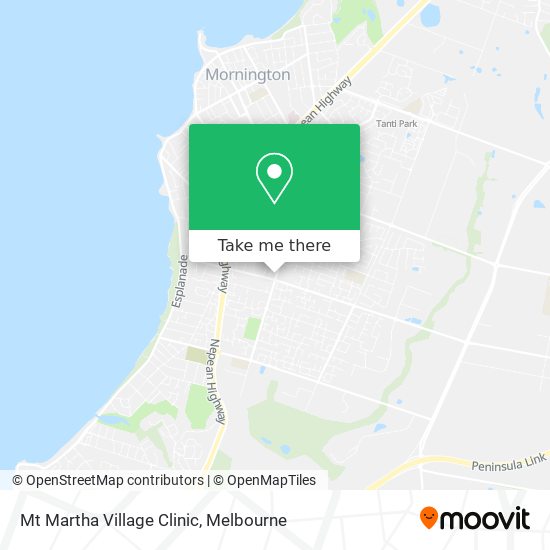 Mt Martha Village Clinic map