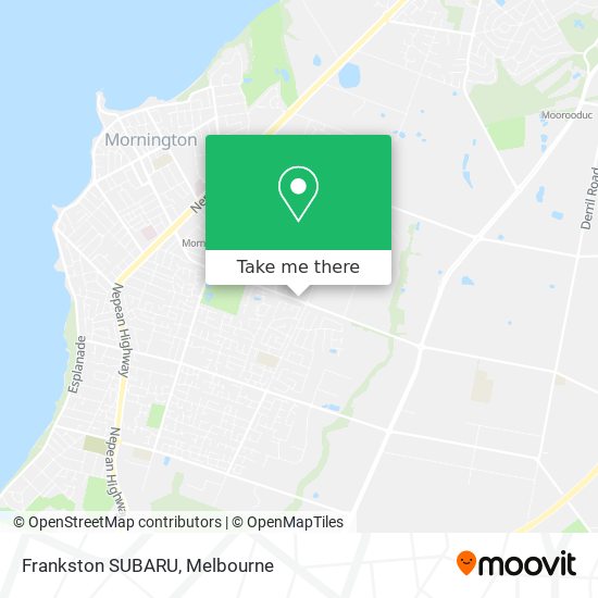 Frankston SUBARU map