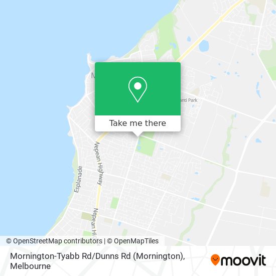 Mornington-Tyabb Rd / Dunns Rd map