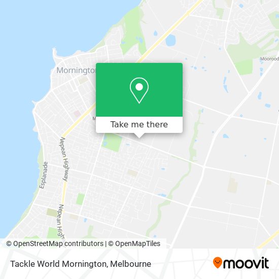 Tackle World Mornington map