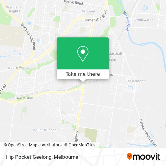 Hip Pocket Geelong map