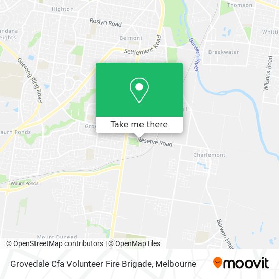 Grovedale Cfa Volunteer Fire Brigade map