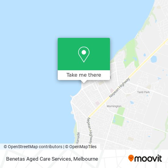 Benetas Aged Care Services map