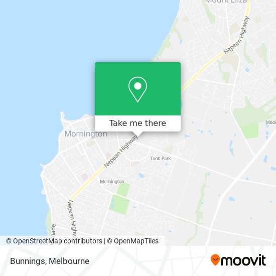 Bunnings map