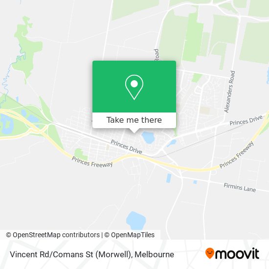 Vincent Rd/Comans St (Morwell) map
