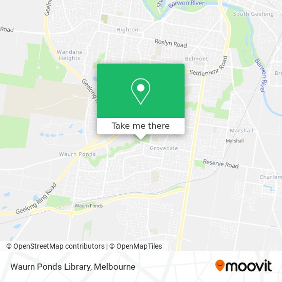 Waurn Ponds Library map