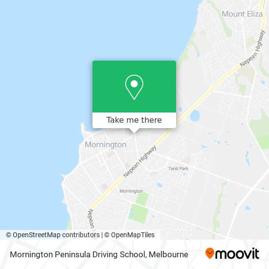 Mornington Peninsula Driving School map