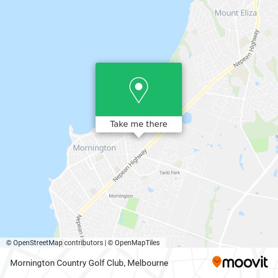 Mornington Country Golf Club map
