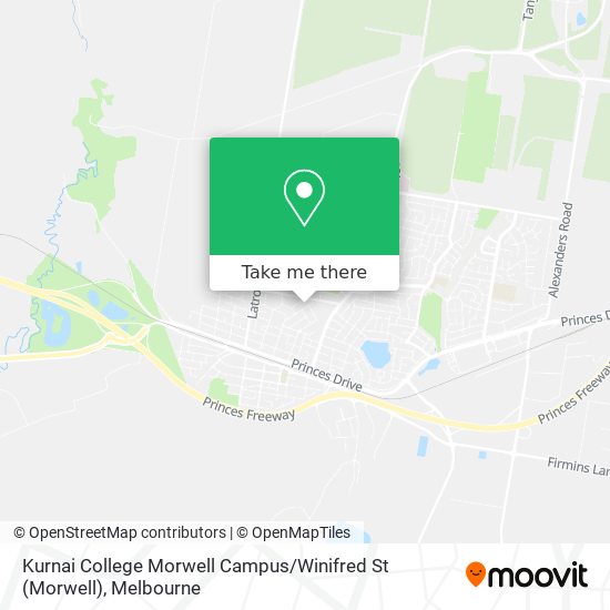 Kurnai College Morwell Campus / Winifred St map