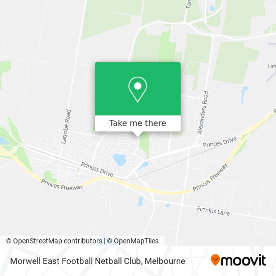Morwell East Football Netball Club map